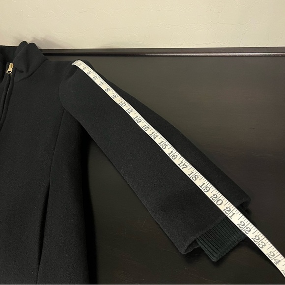 J. Crew Nello Gori Lodge coat in Italian stadium-cloth wool black full zip, 00P - Picture 6 of 11